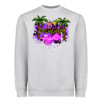 Heather Grey summer night Heavyweight Sweatshirt - NancyCooperArtShop