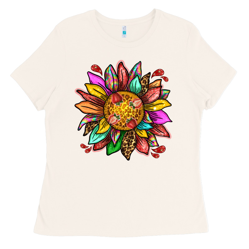 Strawberry Sunflower Ladies Tee by texasbilliewilder | Teevron