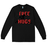 Black free hugs Long Sleeve Tee - MaliasSmallBusiness
