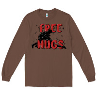 Chestnut free hugs Long Sleeve Tee - MaliasSmallBusiness
