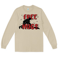 Mushroom free hugs Long Sleeve Tee - MaliasSmallBusiness