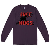 Plum free hugs Long Sleeve Tee - MaliasSmallBusiness