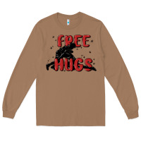 Toasted Coconut free hugs Long Sleeve Tee - MaliasSmallBusiness