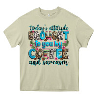 Today's Attitude Brought To You By Coffee And Sarc Heavy Core Tee | Teevron