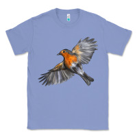 Colony Blue Flying American Robin Classic Tee - LillyAllenDesigns