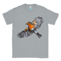 Heather Grey Flying American Robin Classic Tee - LillyAllenDesigns
