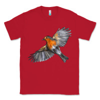 Red Flying American Robin Classic Tee - LillyAllenDesigns