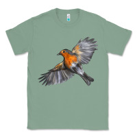 Sage Flying American Robin Classic Tee - LillyAllenDesigns