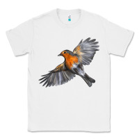 White Flying American Robin Classic Tee - LillyAllenDesigns