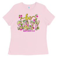 Bubblegum Pink summer be salty matthew 5 13 Ladies Tee - texasbilliewilder