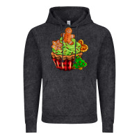Vintage Black christmas cookie cupcake Vintage Hoodie - AdoDesignShop