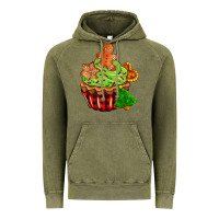 Vintage Olive christmas cookie cupcake Vintage Hoodie - AdoDesignShop