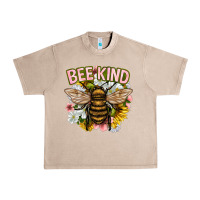 French Oak bee kind Urban Heavy Tee - NancyCooperArtShop