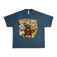 Midnight Navy bee kind Urban Heavy Tee - NancyCooperArtShop