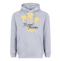 Heather Grey Tropical Paradise Heavyweight Hoodie - Bettercallsaul