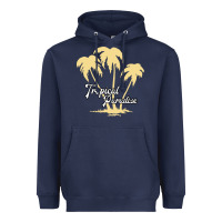 Navy Tropical Paradise Heavyweight Hoodie - Bettercallsaul