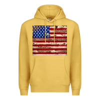 Antique Gold American flag leopard cowhide Premium Hoodie - JahusDesignShop