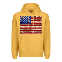 Mustard American flag leopard cowhide Premium Hoodie - JahusDesignShop