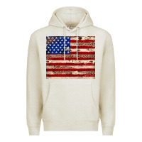 Oatmeal Heather American flag leopard cowhide Premium Hoodie - JahusDesignShop