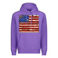 Purple American flag leopard cowhide Premium Hoodie - JahusDesignShop