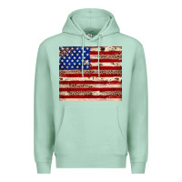 Seafoam American flag leopard cowhide Premium Hoodie - JahusDesignShop