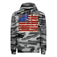 Slate Camo American flag leopard cowhide Premium Hoodie - JahusDesignShop