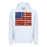 White American flag leopard cowhide Premium Hoodie - JahusDesignShop