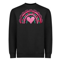 Black valentines day pink gemstones rainbow Heavyweight Sweatshirt - Jasminsmagicworld