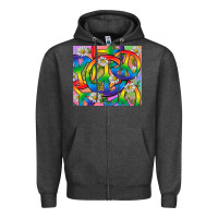Charcoal Heather Pride LGBTQ+ Peace Tumbler Zipper Hoodie - BundleAndBundleShop