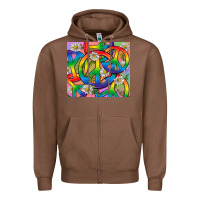 Chestnut Pride LGBTQ+ Peace Tumbler Zipper Hoodie - BundleAndBundleShop