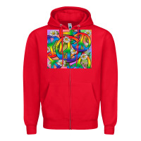 Red Pride LGBTQ+ Peace Tumbler Zipper Hoodie - BundleAndBundleShop