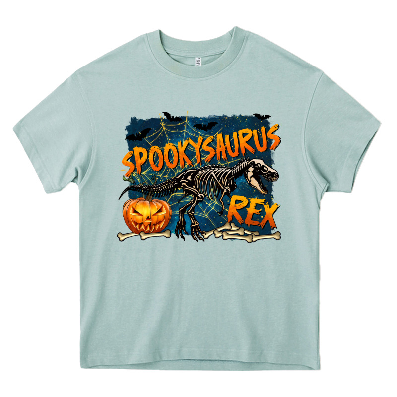 Spooky Saurus Rex Heavy Core Tee by texasbilliewilder | Teevron