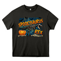 Asphalt Spooky Saurus Rex Heavy Core Tee - texasbilliewilder