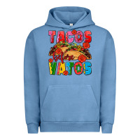 Pigment Pebble Blue tacos before vatos olivia Urban Hoodie - OliviaCreatesArt