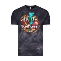 Cloud Black tis the season football helmet Vintage Tee - AdoDesignShop