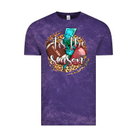 Cloud Purple tis the season football helmet Vintage Tee - AdoDesignShop