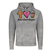Cloud Rock jesus love coffee Vintage Hoodie - Jasminsmagicworld