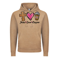 Vintage Coffee jesus love coffee Vintage Hoodie - Jasminsmagicworld