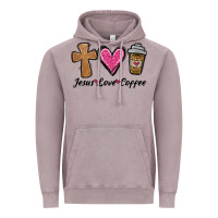 Vintage Zinc jesus love coffee Vintage Hoodie - Jasminsmagicworld