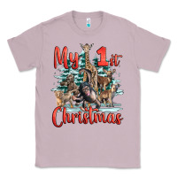 Lilac my first christmas baby safari animals Classic Tee - LillyAllenDesigns