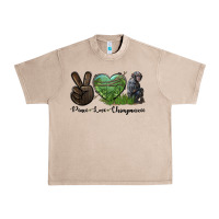 French Oak Peace Love Chimpanzee Urban Heavy Tee - LillyAllenDesigns