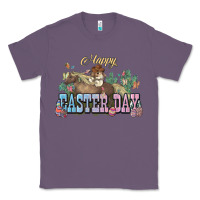 Lavender Happy Easter Day Rodeo Classic Tee - NancyCooperArtShop