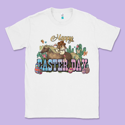 Happy Easter Day Rodeo Classic Tee Designed By Nancycooperartshop