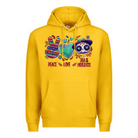 Lemon Peace love dia de los muertos Premium Hoodie - NancyCooperArtShop