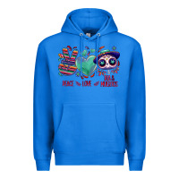 True Royal Peace love dia de los muertos Premium Hoodie - NancyCooperArtShop