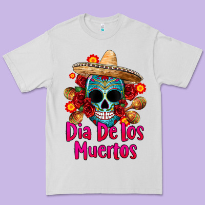 Dia De Los Muertos Premium Tee Designed By Cts Tumbler Store