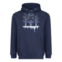 Navy Christmas Christ Begins With Heavyweight Hoodie - Bettercallsaul