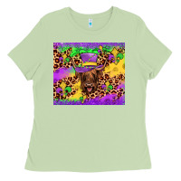 Matcha highland cow mardi gras tumbler Ladies Tee - JahusDesignShop