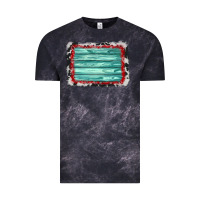 Cloud Black cowhide bandana wood background Vintage Tee - AdoDesignShop