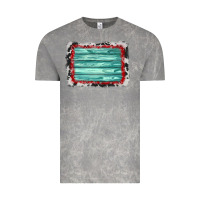 Cloud Rock cowhide bandana wood background Vintage Tee - AdoDesignShop